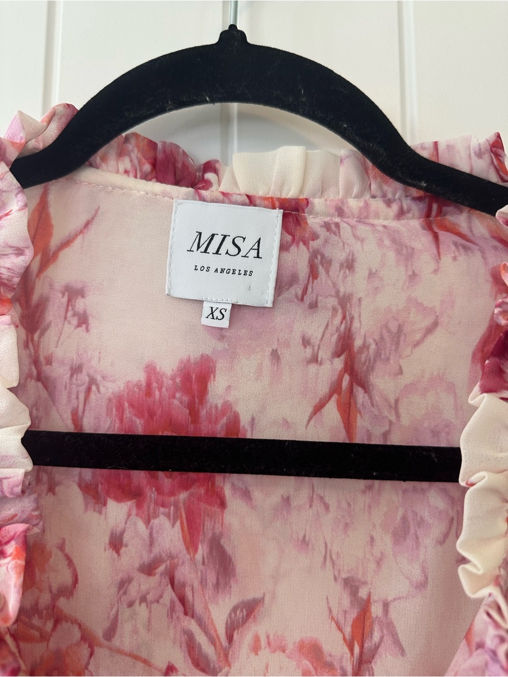 Misa Los Angeles Pink Floral Dress Size-XS - Picture 3 of 7